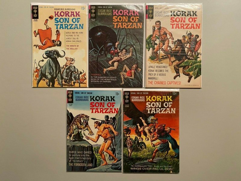 Silver Age Korak Son of Tarzan lot 13 different issues (Gold Key)