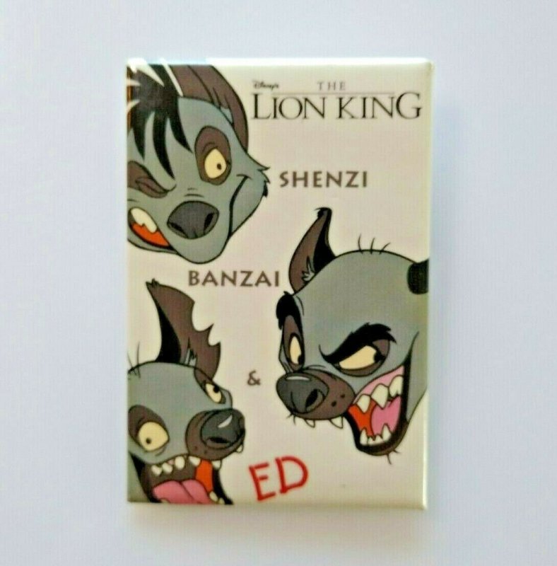 Disney The Lion King Shenzi Banzai Ed 3 x 2 Button Badge 1994 Movie Promo 