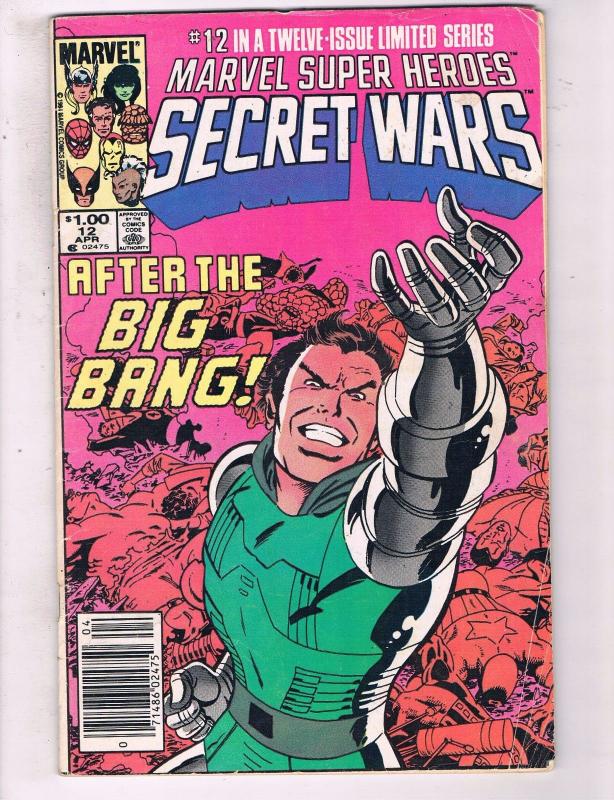 Marvel Super Heroes Secret Wars #12 VG Marvel Comic Book Spider-Man Avengers J22