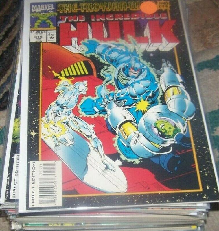 Incredible Hulk  # 414  feb 1994  Marvel  trojan war pt 4 silver sirfer