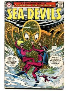 Sea Devils #17 1964- Dc Silver Age Comic  Great monster cover VG