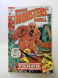 Where Monsters Dwell #5 (1970) FN/VF condition
