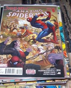 Amazing Spider-Man #14 (April 2015, Marvel) spider verse pt 6 spider gwen silk