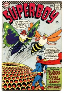 SUPERBOY #127 comic book 1966-DC COMIC-WILD INSECT COVER LANA LANG