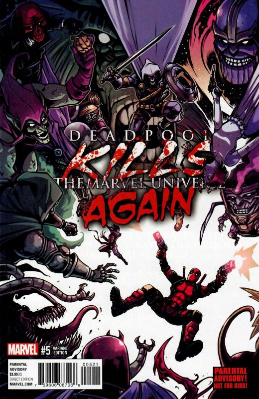 Deadpool Kills The Marvel Universe Again #5A VF/NM ; Marvel | Variant Cullen Bun