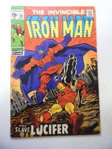 Iron Man #20 (1969) VG+ Condition ink tracing on fc