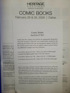 Heritage Auctions: Comic Books & Memorabila - Feb 26 + 28, 2026 Detective Comics