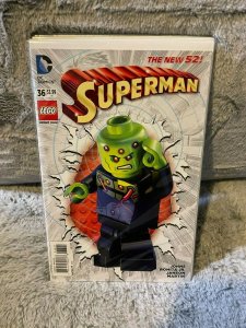 LOT OF 5 SUPERMAN The New 52 COMICS 36 LEGO VARIANT COVER 49 50 51 52 (2015)