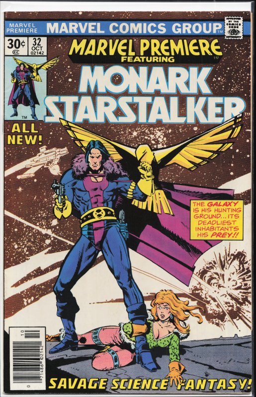 Marvel Premiere #32 (1976) Monark Starstalker [Key Issue]