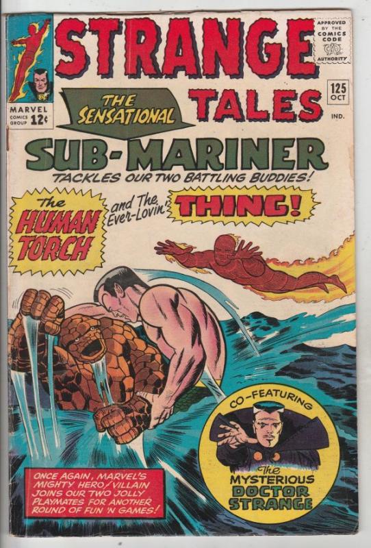 Strange Tales #125 (Oct-64) FN+ Mid-High-Grade Human Torch, the Thing, Doctor...