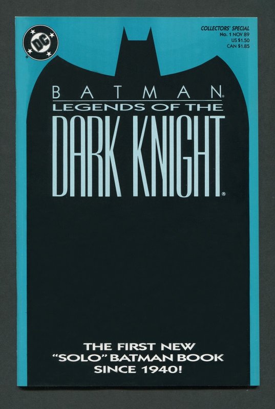 Batman:Legends of the Dark Knight #1 / 9.4-9.6 NM+  Novermber 1989