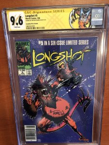 Longshot (1986) # 5 (CGC SS 9.6) Signed By Arthur Adams ! CPV Canadian Price Vrt