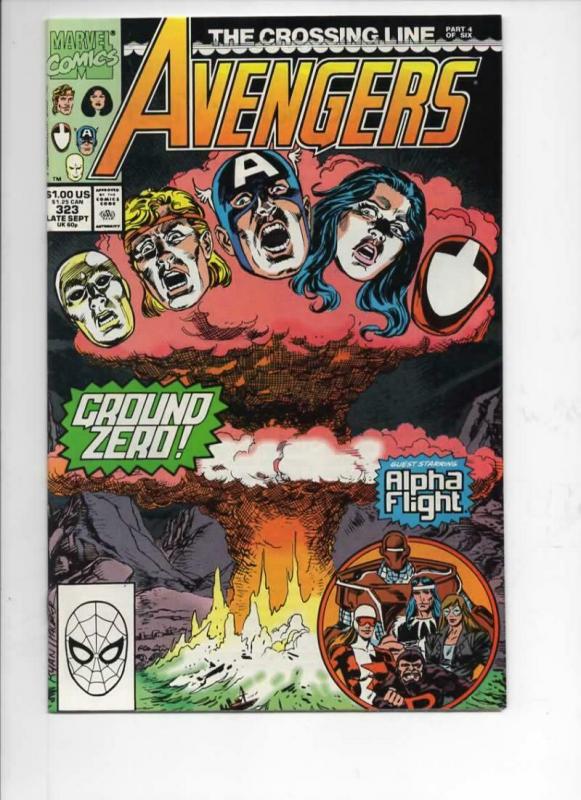 AVENGERS #323, VF/NM, Captain America, Crossing Line, 1963 1990, Marvel