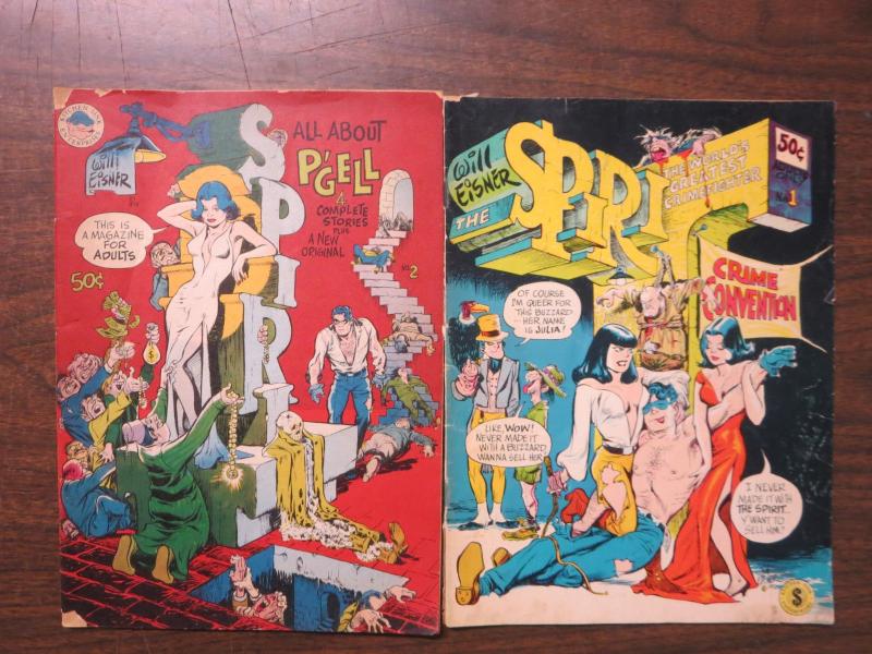 SPIRIT (1973 Kitchen Sink) 1-2 brings Eisner's Spirit back in Underground format