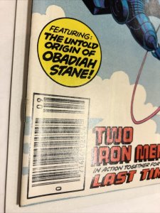 Iron Man (1985) # 198 (NM-) | Canadian Price Variant CPV | Origin Obadiah Stane