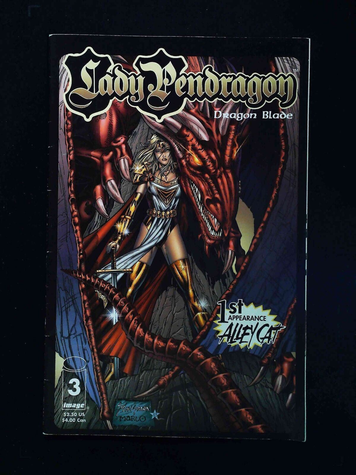 Lady Pendragon Dragon Blade 3b Image Comics 1999 Vf Variant Cover Comic Books Modern Age 7774