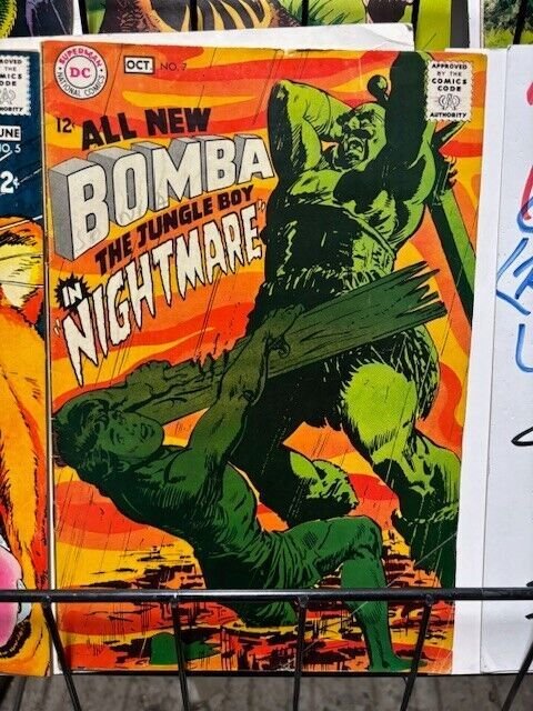 BOMBA The JUNGLE BOY Lot G to VG+ DC Comics 1967-1968 Kashdan/ Sparling