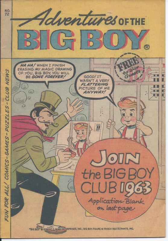 Adventures of the Big Boy #72 June. 1962 (VG)