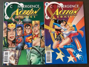 Convergence Action Comics #1, 2 complete set full run(2015)