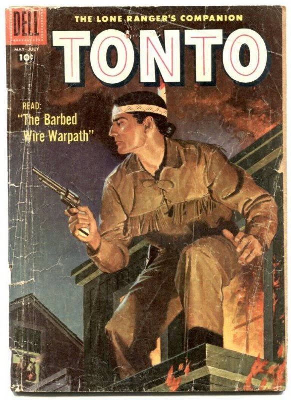 Tonto #27 1957- Dell Western- Lone Ranger's companion FR