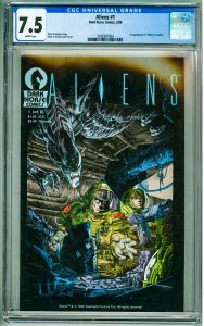 Aliens #1 (1988) CGC 7.5! White Pages!