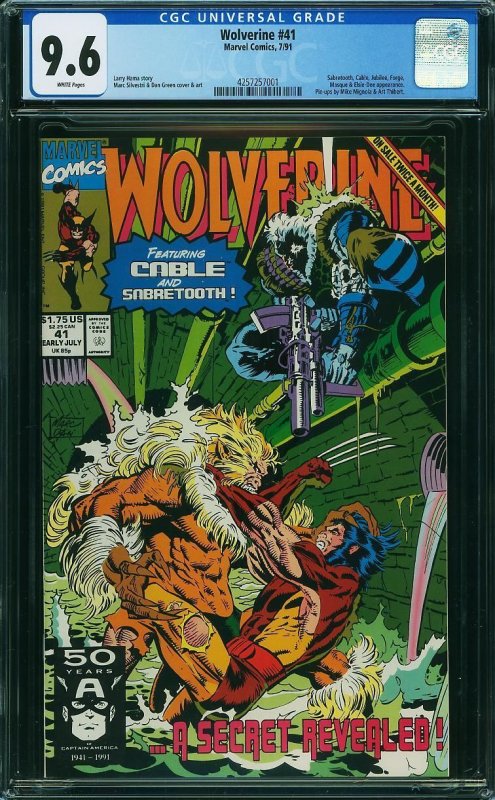 WOLVERINE #41, CGC 9.6 NM+