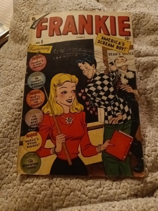 Frankie 5 timely comics 1947-Marvel-Spicy Good Girl Art-teen humor-margie Mitzi