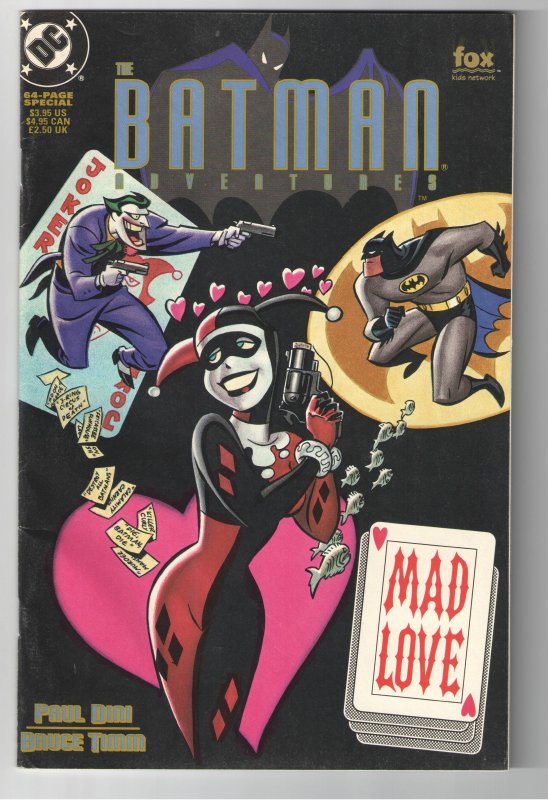 BATMAN ADVENTURES;MAD LOVE 1st PRINT 1994;ORIGIN AND 2nd HARLEY QUINN APP