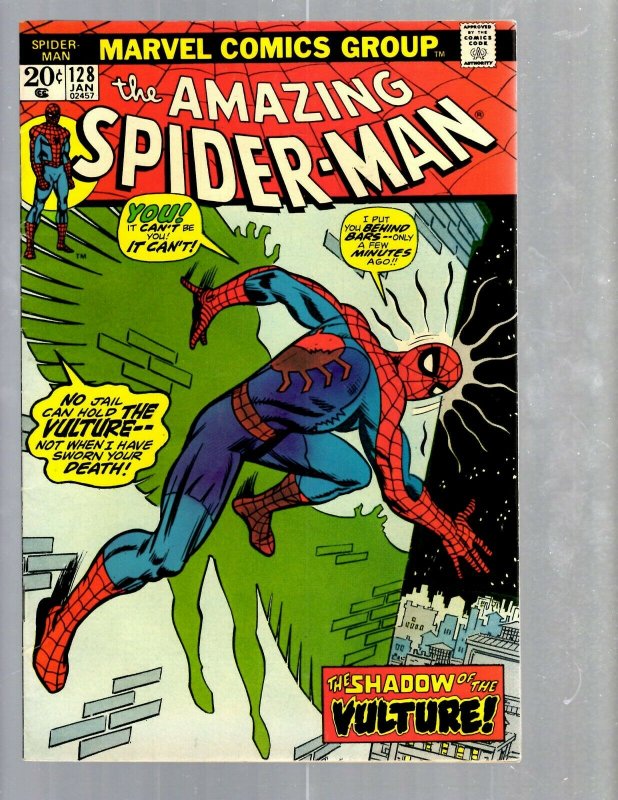 Amazing Spider-Man # 128 VF/NM Marvel Comic Book MJ Vulture Goblin Scorpion TJ1