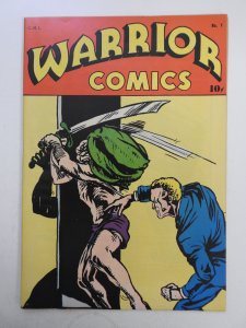 Warrior Comics (1945) #1  W/Mark Marsen Interplanetary Police! VF Condition!