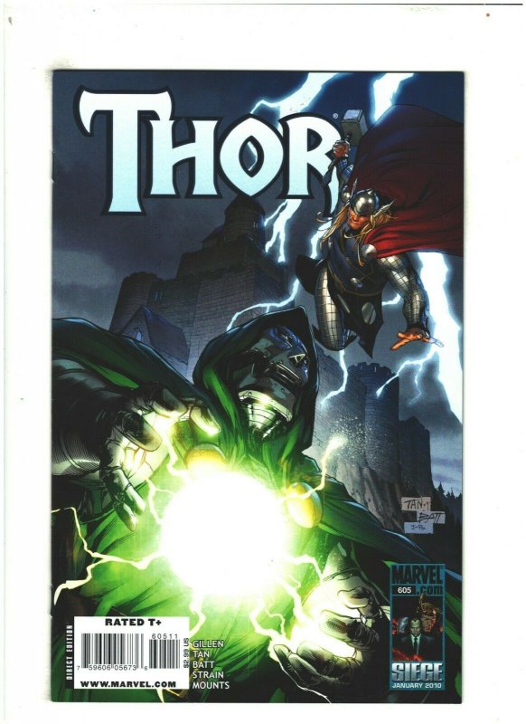 Thor #605 NM- 9.2 Marvel Comics 2010 Kieron Gillen, vs. Dr. Doom