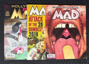2018 MAD Magazine #2 5 & 8 FN/FVF Alfred E Newman / Donald Trump LOT of 3