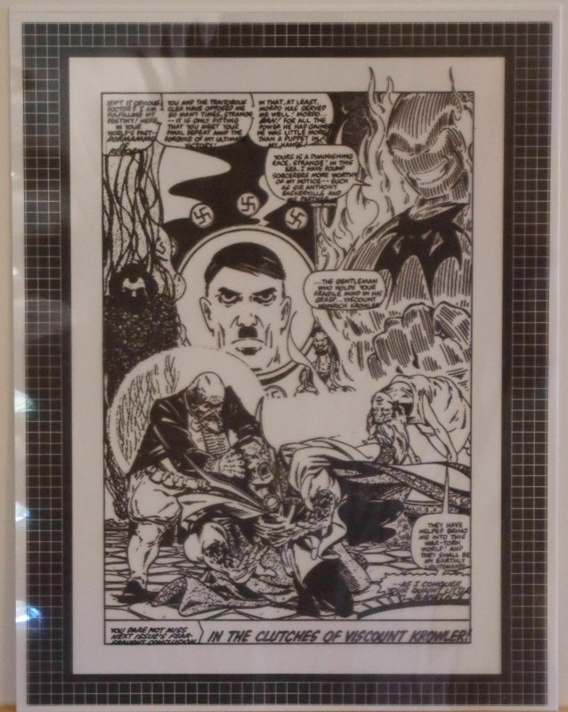 DOCTOR STRANGE original trans. art, HITLER, DORMAMMU, and Viscount Krowler, Nazi