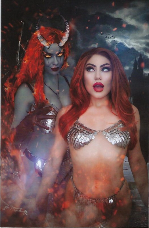 Red Sonja Hell Sonja # 1 Cosplay 1 in 25 Virgin Variant Cover !!!  NM