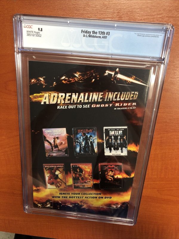 Friday The 13th (2007) #3 (CGC 9.8 WP) Ryan Sook Cover