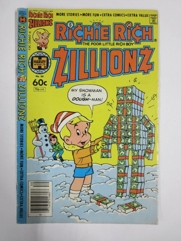 RICHIE RICH ZILLIONS #7 (Harvey, 1/1982) VERY GOOD MINUS (VG-)