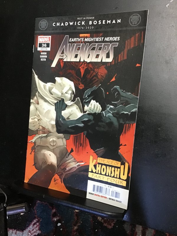 Avengers #36 (2020) Chadwick Boseman tribute! Moon Knight Black Panther! NM-