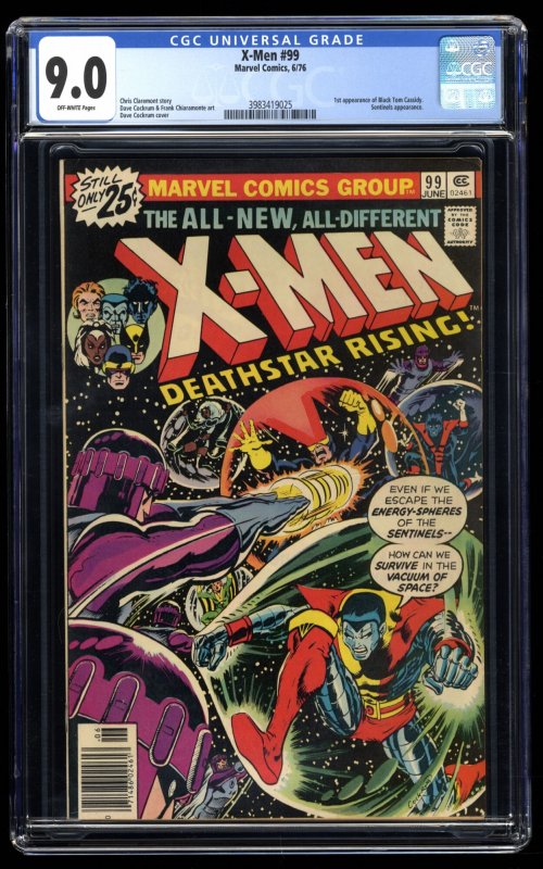 X-Men #99 CGC VF/NM 9.0 Off White 1st Tom Cassidy Sentinels Appearance!