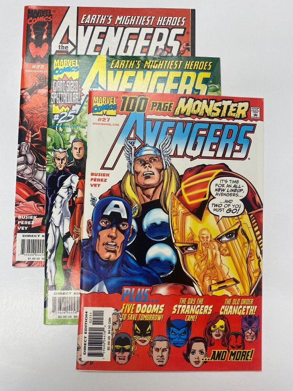 3 Avengers MARVEL COMICS #22 25 27 57 KM4