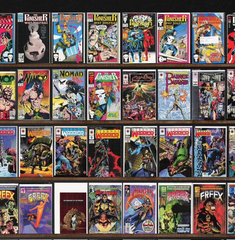 Huge Lot 150+ Comics with Eternal Warrior, Freex, Deathmate & More!