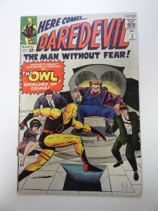 Daredevil #3 (1964) 1st appearance of The Owl VG- condition see description