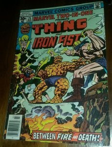 Marvel Two-In-One #25 Mar 1977 iron fist tv show signed ron wilson w coa netflix