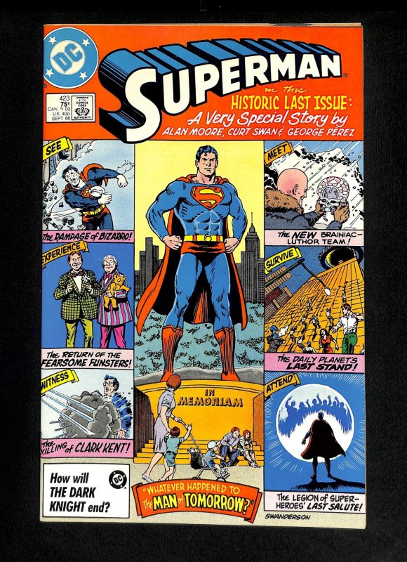 Superman #423 Last Issue!