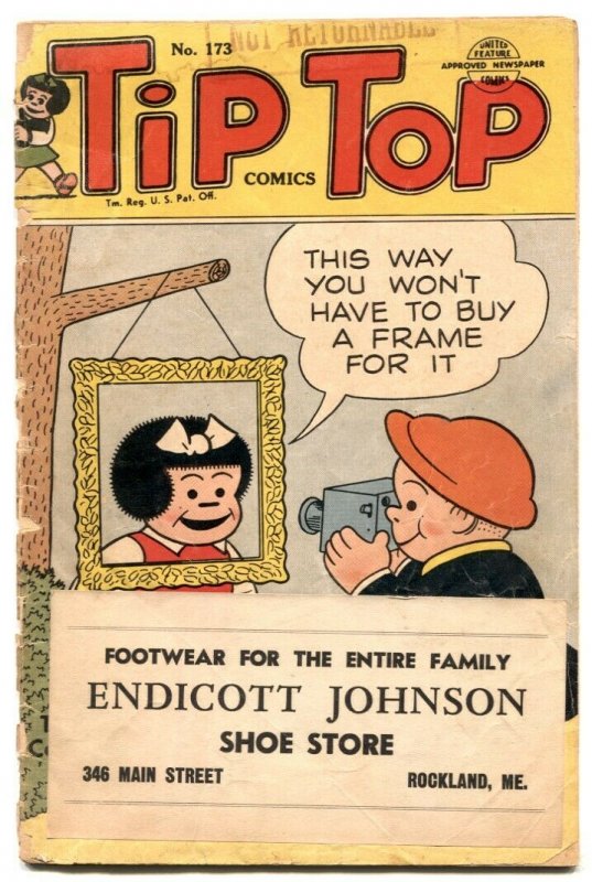 Tip Top Comics #173 1952- 1st PEANUTS- Nancy G