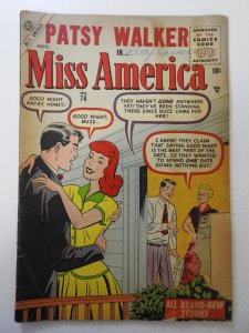 Miss America #74 (1955) FR/GD Condition ink fc