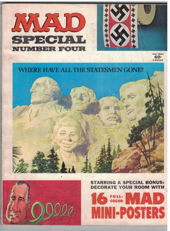 MAD SPECIAL (1971) 4 G+ with MINI POSTERS