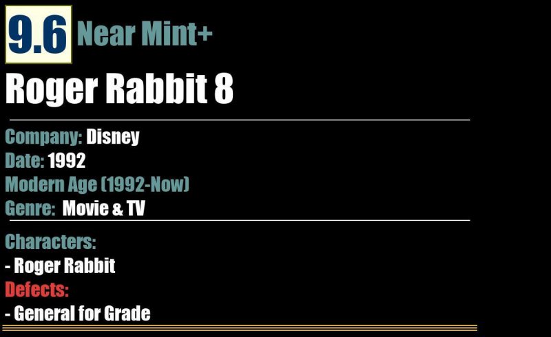 Roger Rabbit 8 (1992) NM+ Disney comic