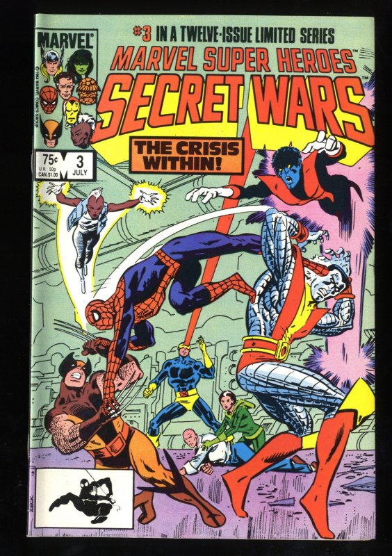 Marvel Super-Heroes Secret Wars #3 NM- 9.2 1st Titania!