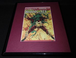 1993 DC Bloodlines Earthplague Framed 11x14 ORIGINAL Vintage Advertisement