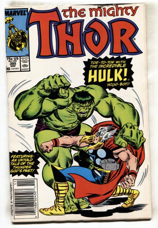 Thor #385--1997--Hulk battle issue--Newsstand variant